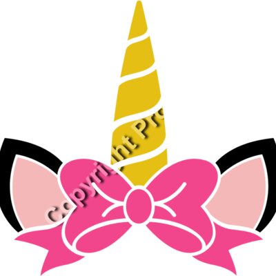 Unicorn monogram Thumbnail