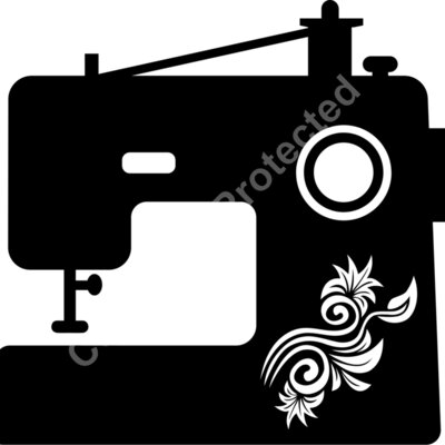 sewing machine floral Thumbnail