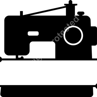 sewing machine split monogram Thumbnail
