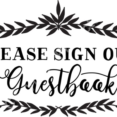 Please sign our guestbook Thumbnail