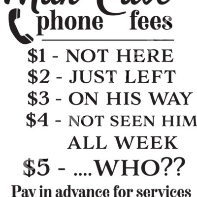 Man cave phone fees Thumbnail