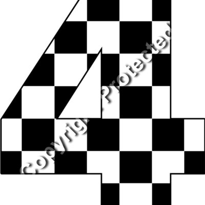 checkered numbers  5  Thumbnail