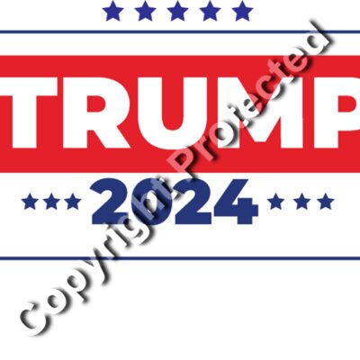 trump 2024 election campaign emblem red blue white stars Thumbnail