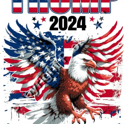 trump 2024 fly with america eagle flag artwork Thumbnail