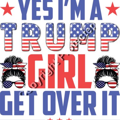 trump 2024 girl slogan american patriotism fashion graphic Thumbnail