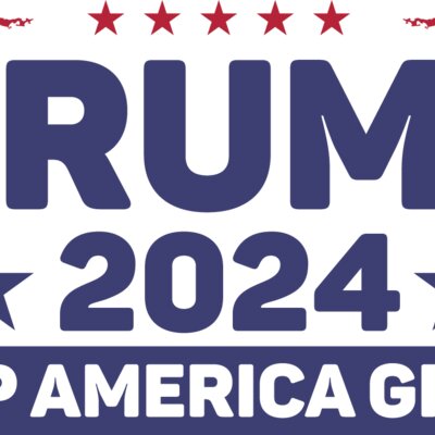 trump 2024 keep america great campaign graphic red blue stars Thumbnail