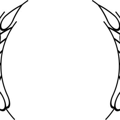 Wheat Laurel Half Wreath Thumbnail
