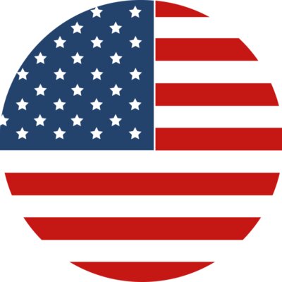 US Flag in Circle Thumbnail