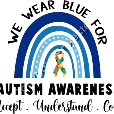 We wear blue for autism awareness Thumbnail