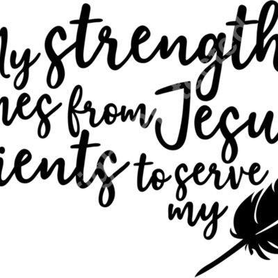 my strength comes from Jesus Thumbnail