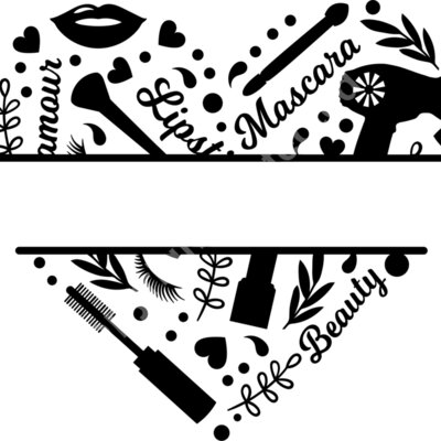 heart makeup monogram Thumbnail
