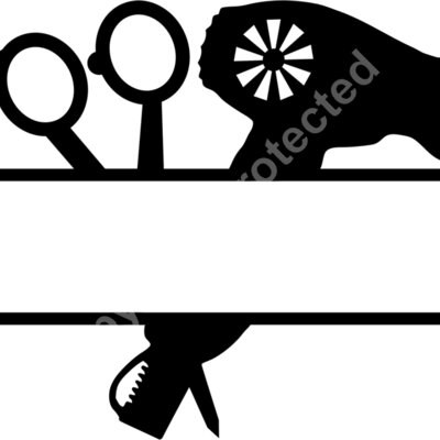 split scissors and dryer Thumbnail