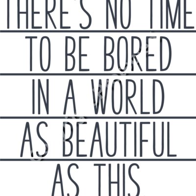 no time to be bored 01 Thumbnail