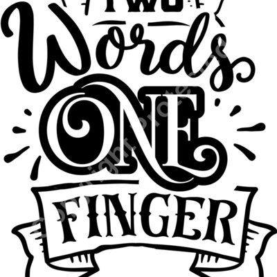 Two words one finger Thumbnail