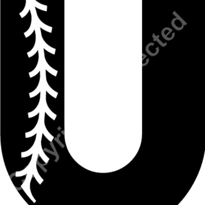 Baseball Alphabet U left Thumbnail