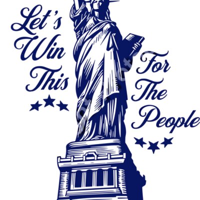 Kamala Harris 2024 campaign with Statue of Liberty and motivational text for supporters Thumbnail