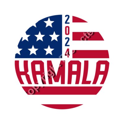 kamala harris 2024 election campaign graphic american flag theme Thumbnail