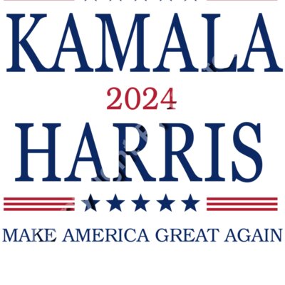 kamala harris 2024 election campaign poster america great again Thumbnail