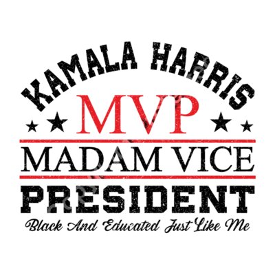 kamala harris 2024 mvp red text design Thumbnail