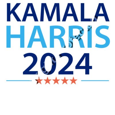 Kamala Harris campaign graphic for the 2024 presidential election featuring bold text and star a Thumbnail