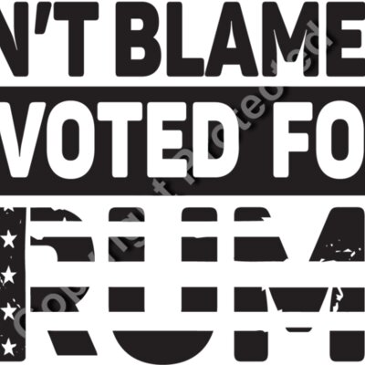 dont blame me i voted for trump election 2024 graphic artwork Thumbnail