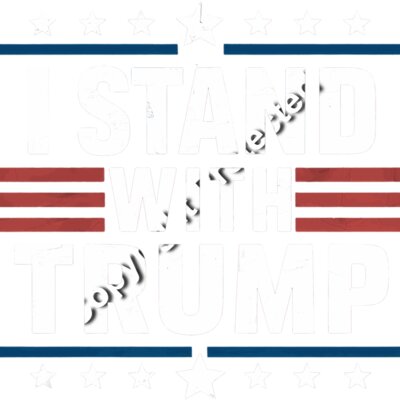 I Stand With Trump 2024 Patriotic Design Red White Blue Stars and Stripes Thumbnail
