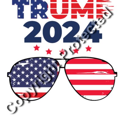 trump 2024 american flag sunglasses patriotic design Thumbnail