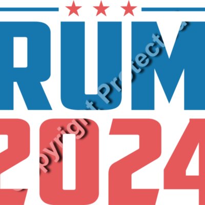 trump 2024 campaign patriotic red blue stars text Thumbnail