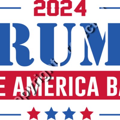 Trump 2024 campaign slogan with bold typography and patriotic colors  featuring Take America Bac Thumbnail