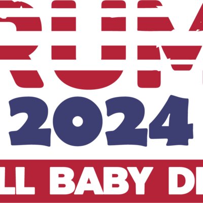Trump 2024 campaign slogan with stars and patriotic colors  Drill Baby Drill text  Thumbnail